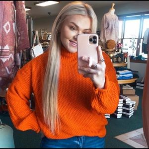 Trendy Turtle Neck Sweater